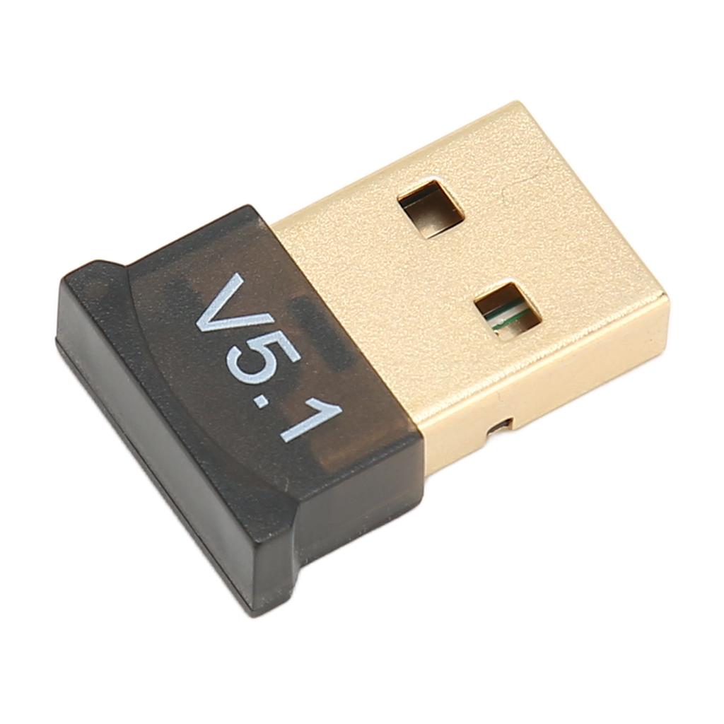 USB BT Adapter ABS Black V5.1 Version Drive Free Wide Coverage Portable Wireless BT 5.1 Adapter for Home Business