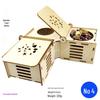 Hamster-Futternapf aus Holz und pädagogisches Spielzeug-Set: Schaukel, Laufsteg, Versteck, Trainingsgerüst & Klettertreppe