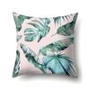 European and American Green Leaf Polyester Pillow Cover Car Sofa Pillow Cover