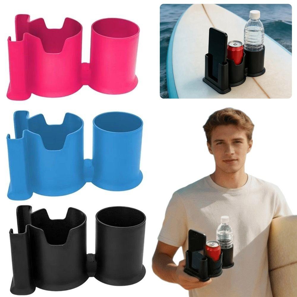 2-in-1 Design Paddleboard Cup Holder Waterproof Plastic Paddleboard Holder Kayak Cup Holder  SUP