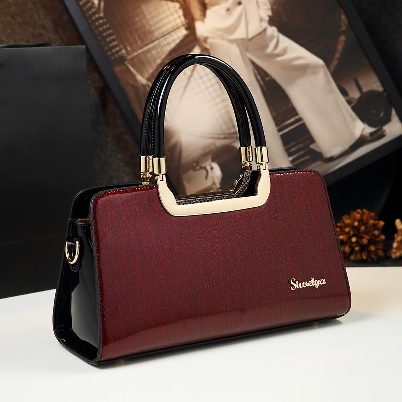 "2026 New Fashion Simple Leather Handbags: One-Shoulder Crossbody Bags for Women"