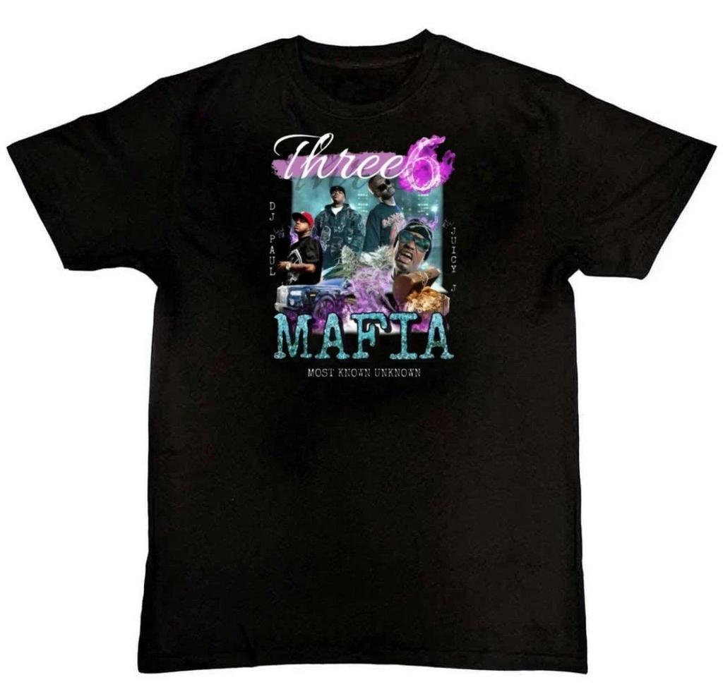 New! Three Six Mafia Vintage Graphic Print Unisex Mens T-Shirt