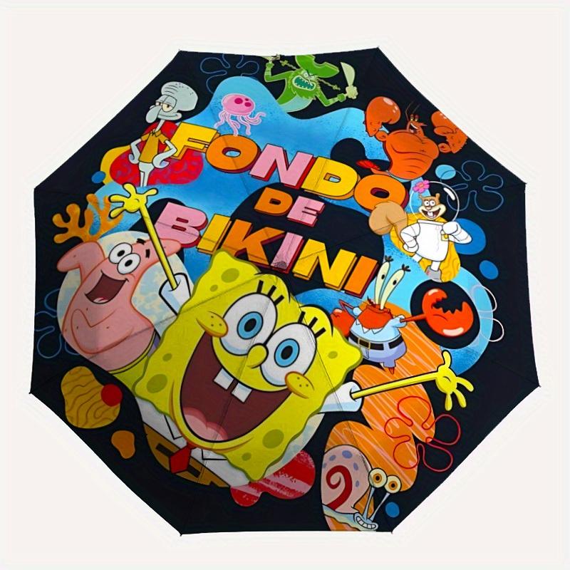

1pc SpongeBob Automatic Opening/closing Umbrella, Foldable Sunshade, Perfect Gift for Friends, Durable Handle yy250815112
