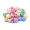 Pompons assortis pastel de 1 à 2 cm 60 pièces