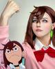 Momo Ayase Cosplay Momo Dandadan Cosplay Costume for School Stage Wear Ayase Wig Size [Excellent Quality] Wig, Adults, Festivals, Events, (Momo