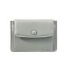 Oh.makasenet Slim Mini Wallet with Card and Coin Case, Thin Design, PU Leather (Gray 05)