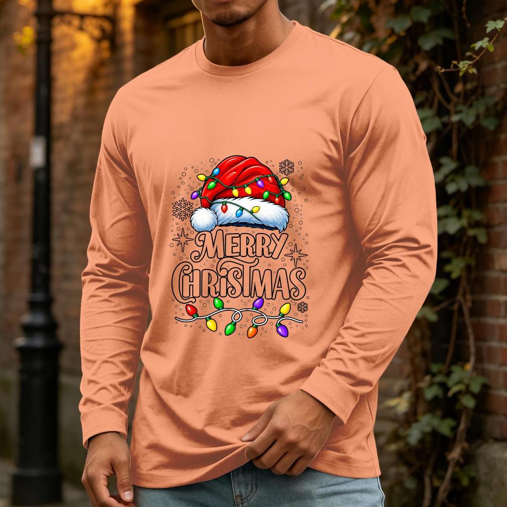 Men's Christmas Casual Long Sleeve Neck Top