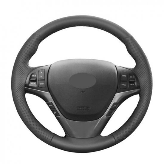 Hand Sewing Car Steering Wheel Cover For Hyundai Genesis Coupe 2010 2011 - 2016