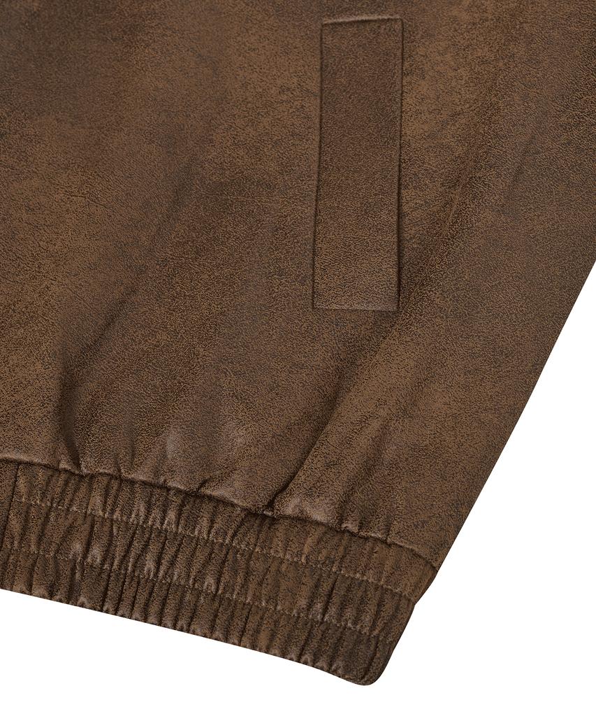 Standarderror 87-Stan009 [Renewal] Standard Blouson Suede Jacket Crack Brown (C Type)