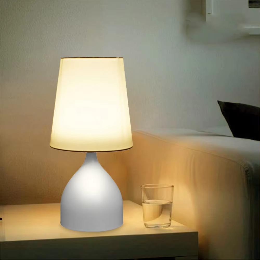 Modern Touch Control Bedside Light Iron Base Sleeping Light Durable LED Table Lamp Home