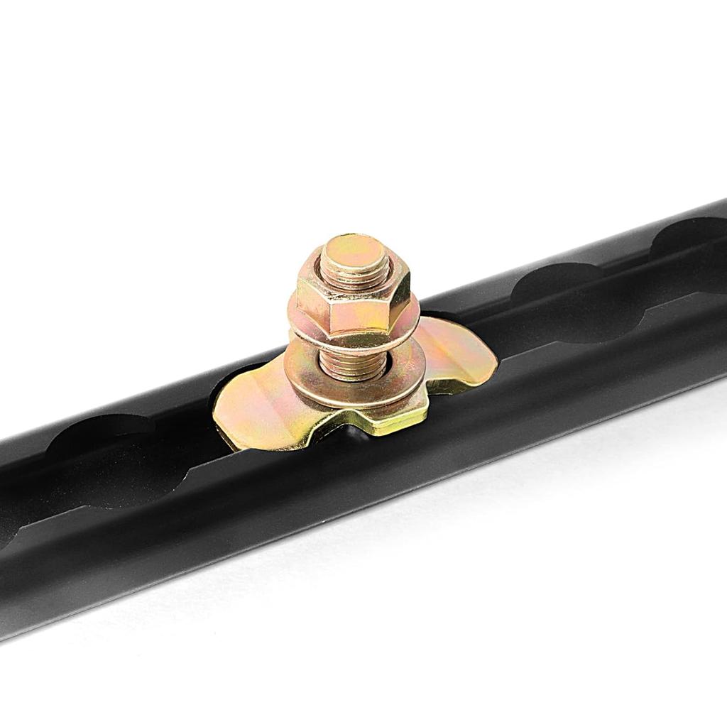 L Track Threaded Stud Fittings L-Track Threaded Double Stud Lug Fitting Tie Down, Used With L Track Rails For Truck Bed Or Trailer Cargo Control,