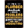Vintage Plumber Tin Sign Gym Bathroom Wall Art Decor