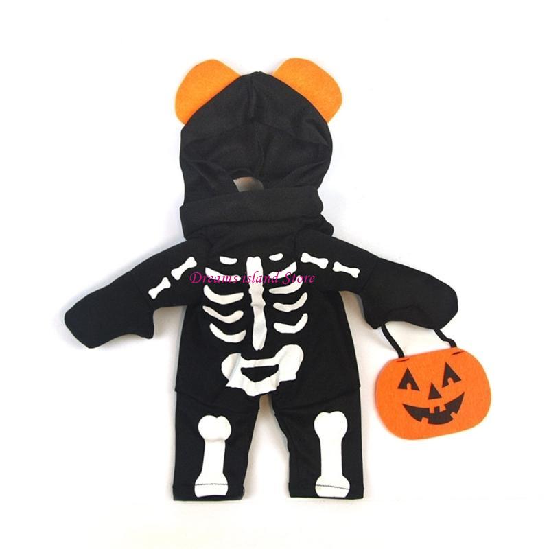 Dog Halloween Coat for Outdoor Walking Skeleton Theme Dog for