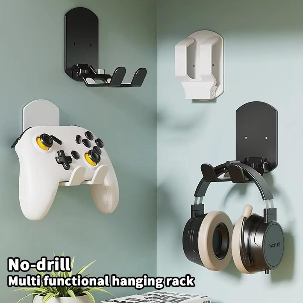 No Drill Universal Headphone Stand Foldable Gaming Earphone Storage Rack Home Office
