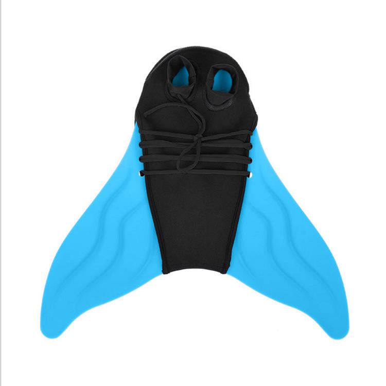 Mermaid One-Piece Monofin Whale Tail Flippers for Swimming and Diving