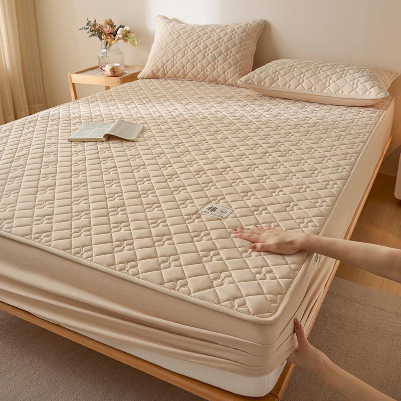 All-Cotton Quilted Waterproof Mattress Protector for All Seasons