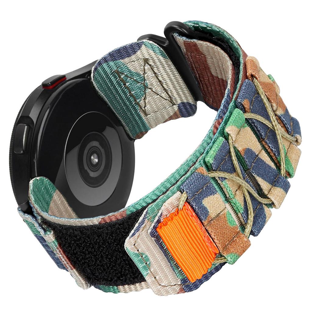 20mm Watch Band For Samsung Galaxy Watch6 Classic 47mm 43mm/Huawei Watch GT 3 Pro 43mm/GT 3 42mm Nylon Woven Magic Tape Strap