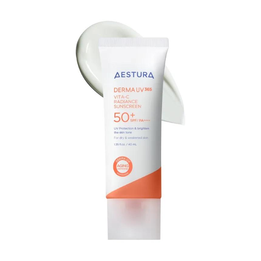Aestura Derma UV365 Vitamin C Radiance Hydrating Sunscreen SPF50+ PA++++ 40mL