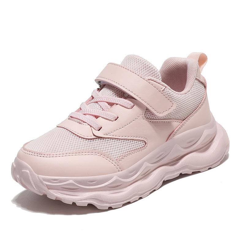 2025 New Mesh Breathable Summer Boys and Girls Sports Shoes Girls Casual Little White Shoes Medium and Large Children Non-slip Versatile