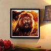 New Arrival 5D DIY Full Circle Diamond Painting "Lion" Embroidery Cross Stitch Home Decor Gift