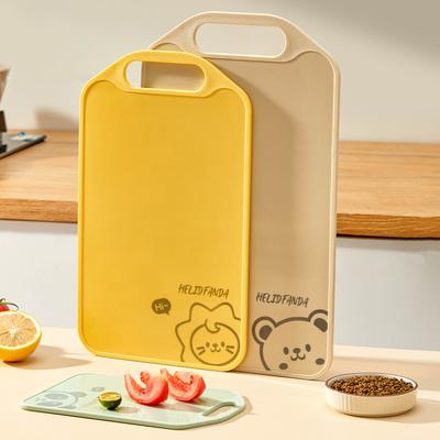 Non-slip PP Food Cutting Board Cute Pattern Double-Sided Fruit Vegetable Meat Chopping Board Kitchen Tools Easy To Clean