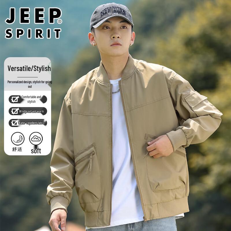JEEP SPIRIT Men's Outdoor Windproof Bomber Jacket