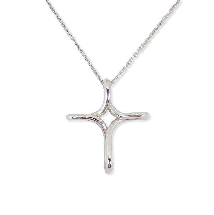 

[Used] TIFFANY 925 Cross Pendant/Necklace/g516-48