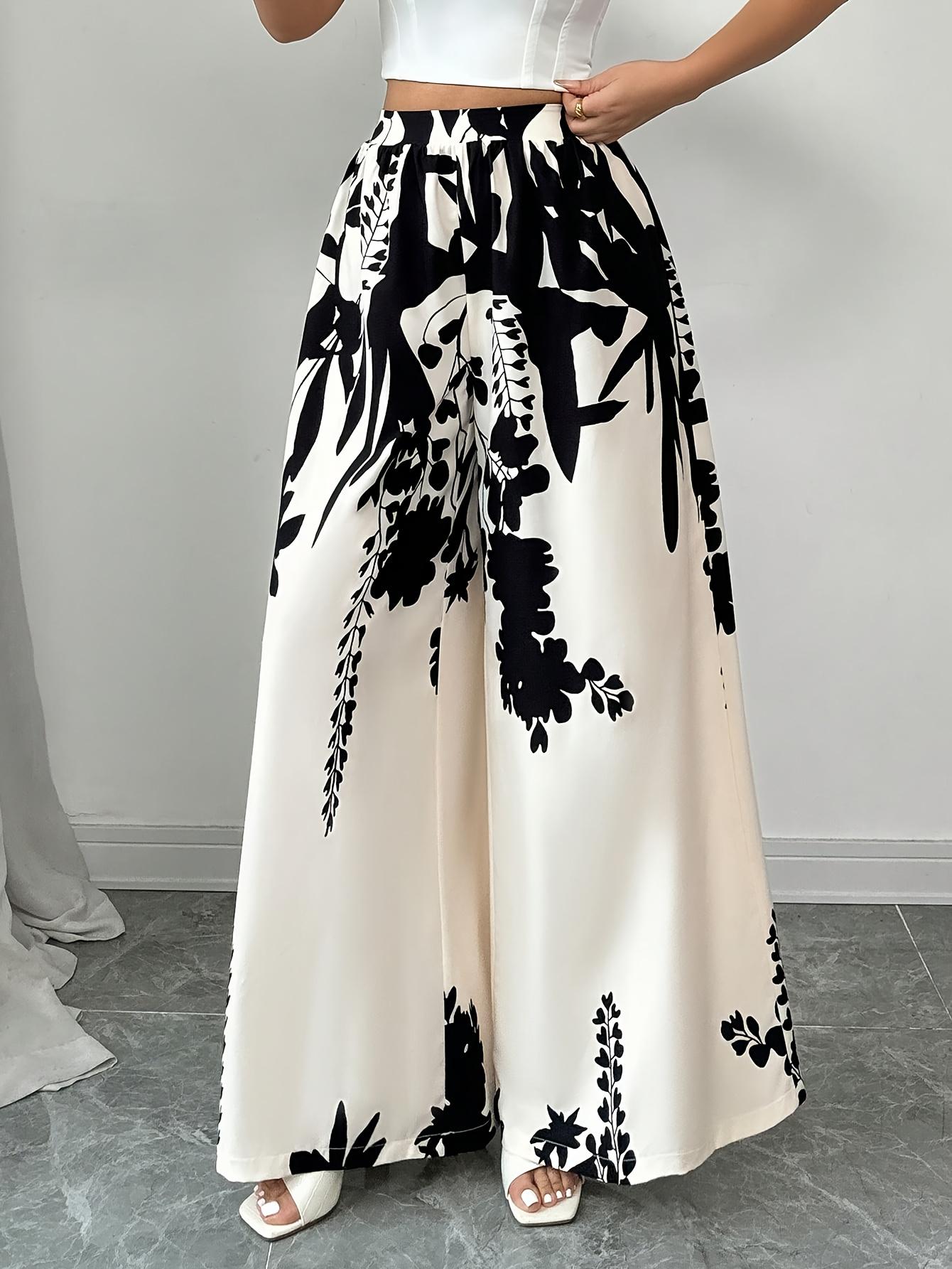 

Женские повседневные брюки с принтом, свободного кроя, пляжный/отпускной стиль M