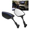 1 Pair Rearview Side Mirrors 360 Degree Rotation   for Motocycle Scooter ATV Dirt Bike 0.3in 0.4in Mounting
