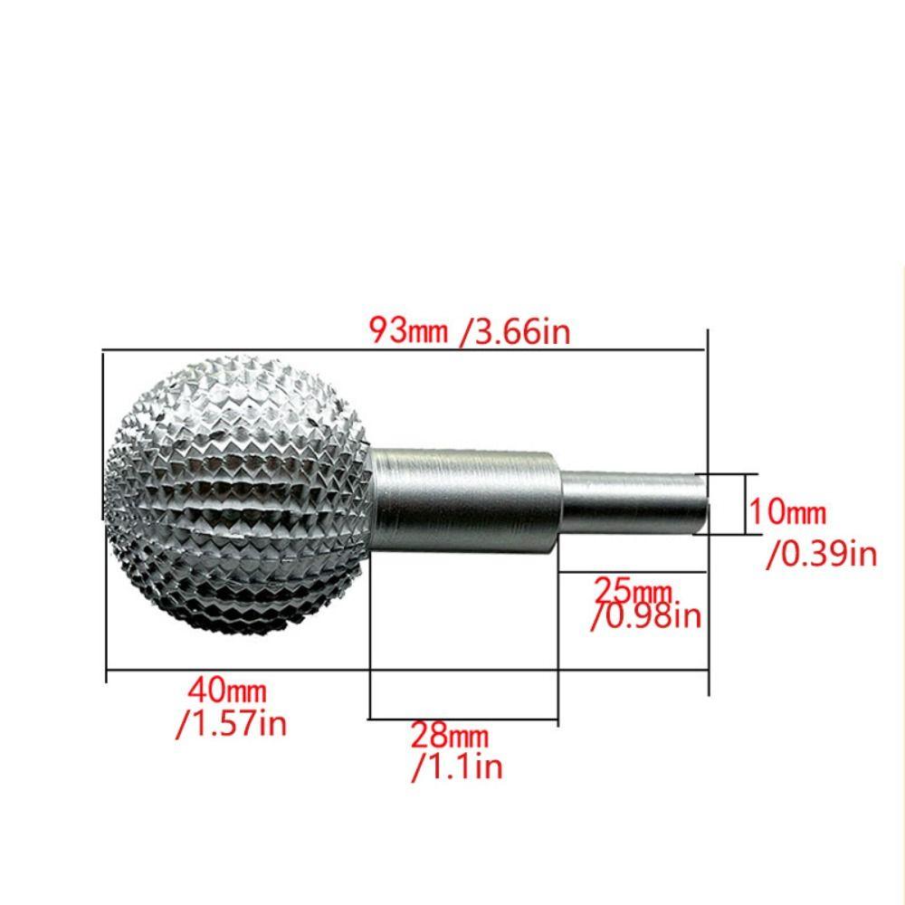 Sphere Rotary Burr Wood Carving Grinding Head Grinding Polishing Round Drilling Bit  Woodworking