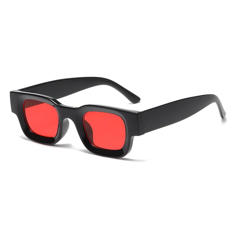 Vintage Designer Square Sunglasses Women Men Luxury Punk Concave Frame Hip Hop Eyewear UV400 Protection