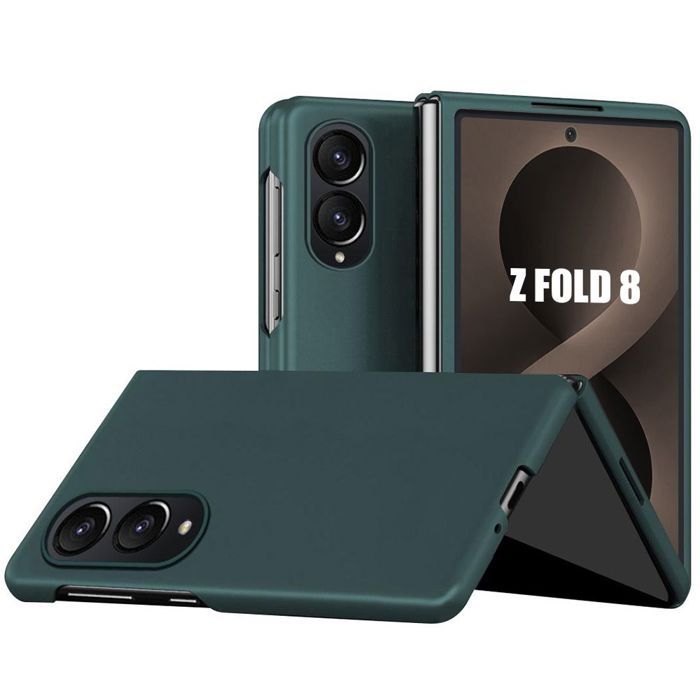 Hülle für Samsung Galaxy Z Fold 8, Harter Kratzfester Stoßfester Schutz Nachtgrün