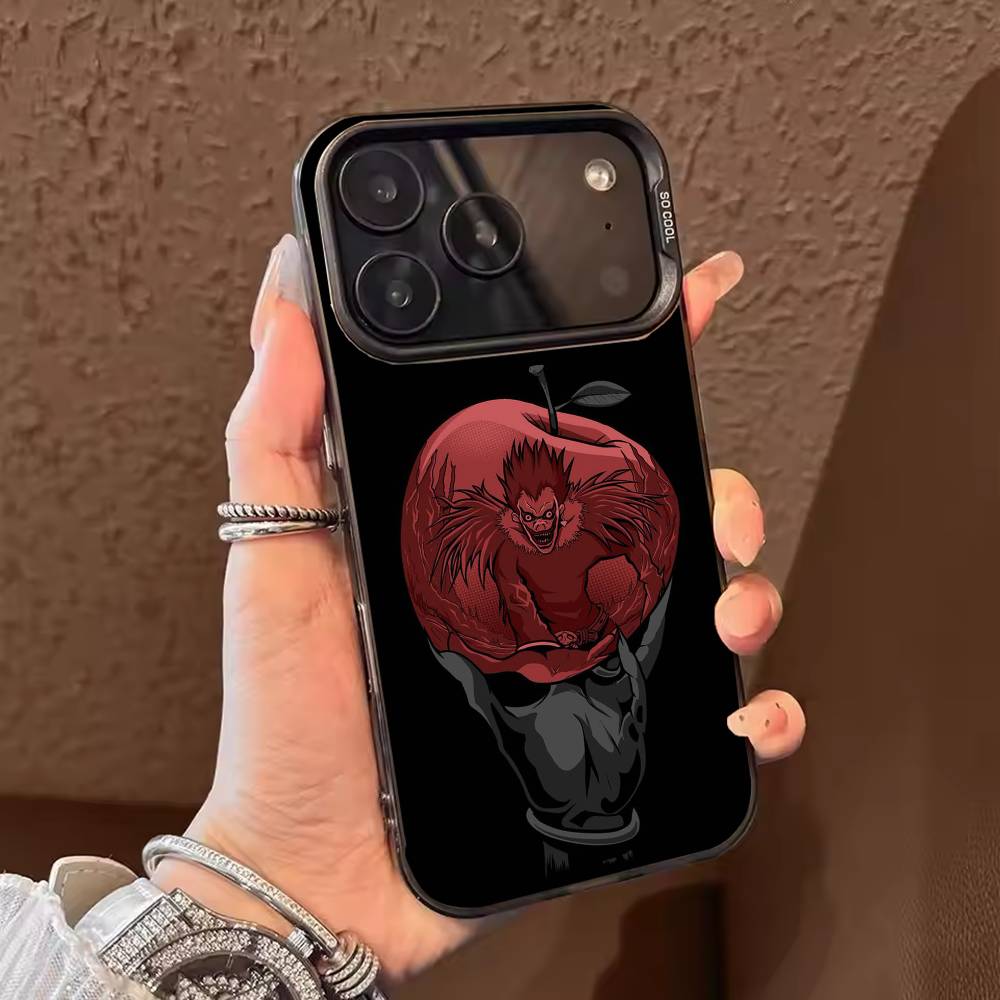 Anime D-Death Note Phone Case Color Silver Shell For IPhone 17 16 15 14 13 12 11 Pro Max Plus