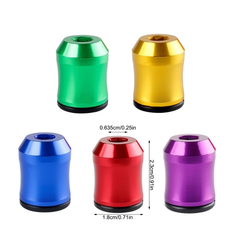 Solid Aluminum Magnetic Bit Holders with Quick Demagnetization Suitable with Most Driver Tool Enhancing Grip Design