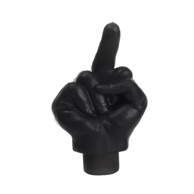 Personality Decor Car Middle Finger Styling Tire Valve Cap Wheel Nozzle Dustproof Waterproof Tyre Valve Stem Caps Accessories
