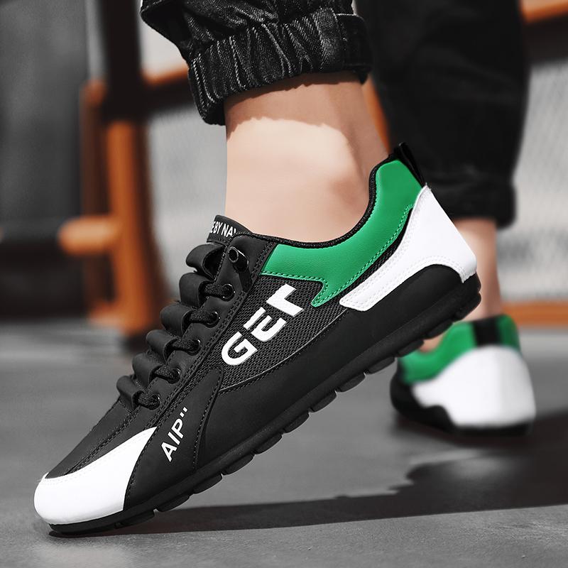 Мужская нескользящая износостойкая модная дышащая обувь с сеткой для спорта и отдыха — фото 14