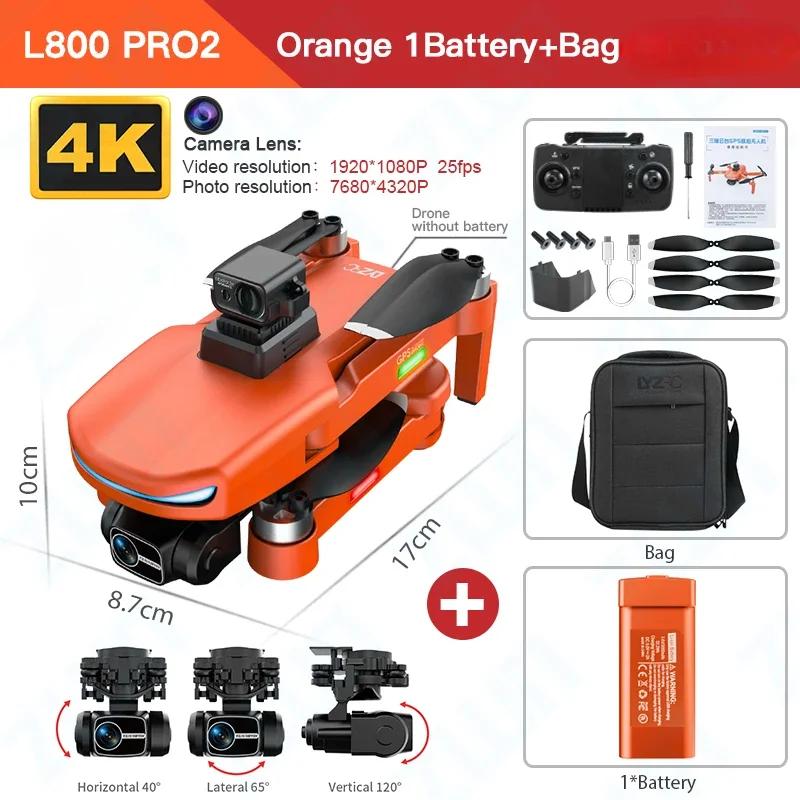 LYZRC L800 PRO 2 Professional Drone 4K HD Camera GPS 5G WIFI 3-axis Anti-shake Gimbal Brushless Motor Obstacle Avoidance Drone