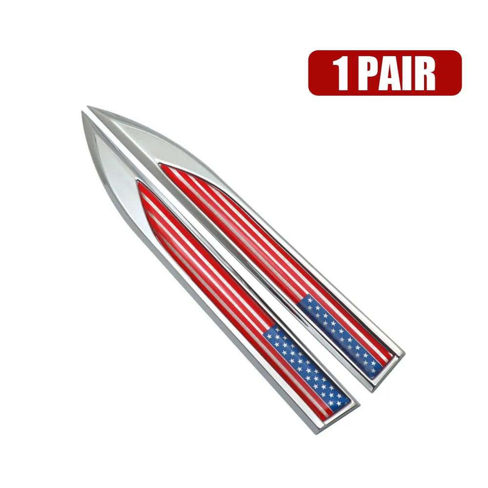 1 Stück Universal 3D Metall Flaggen Auto Aufkleber Dekor Aufkleber Karosserie Seite Kotflügel Hinten Kofferraum Emblem Abzeichen Auto Außenzubehör