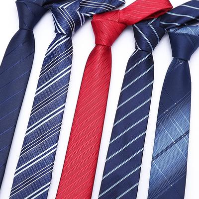 Tie Men'S And Women'S Business Formal Dress Hand-Played Groom'S Husband'S Wedding Pattern Korean Version Casual Narrow Tie 5Cm
