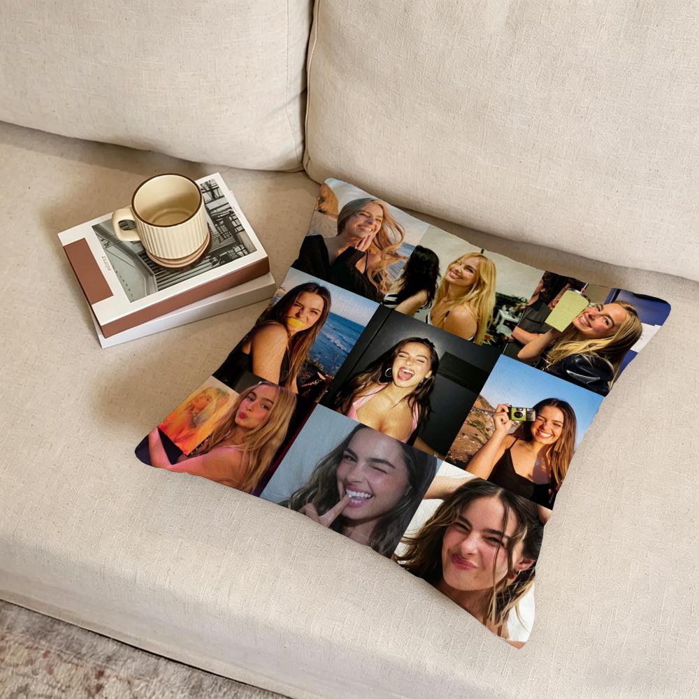 A-Addison Rae Cushion Cover Fabric Soft Furnishing,Pillowcase, Cushion Cover, Sofa Pillow, Home Decoration