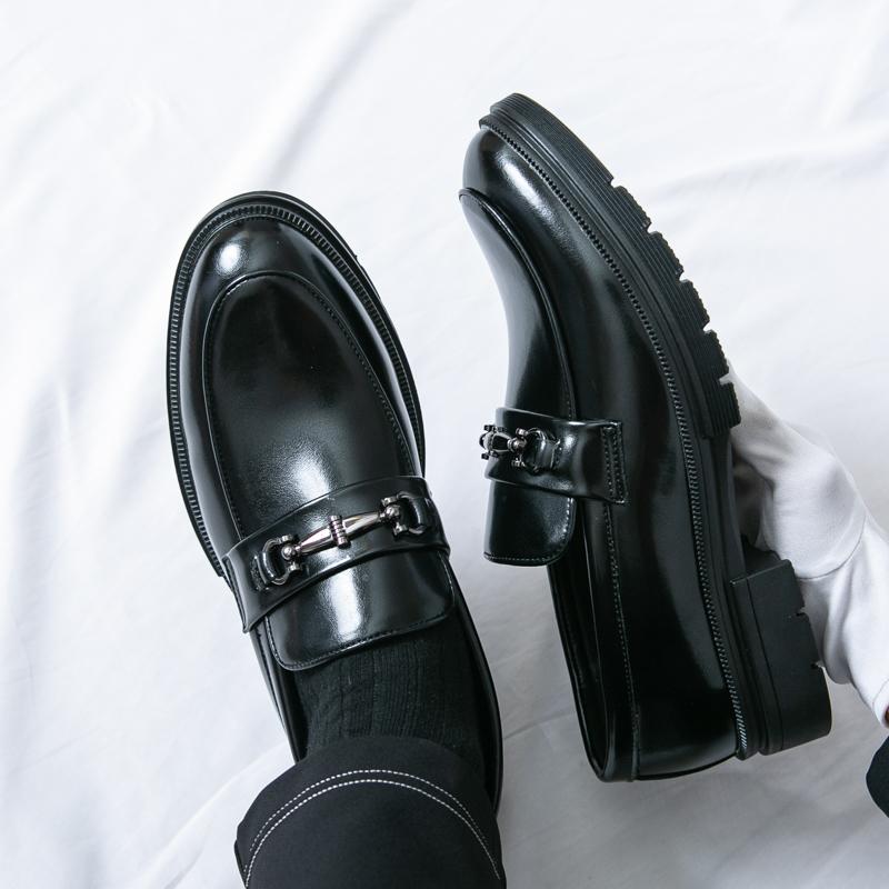Metal Buckle Mens Casual Shoes Outdoor Summer Driving Loafers Breathable Man Slip on Footwear Moccasins All-match Walking Shoes
