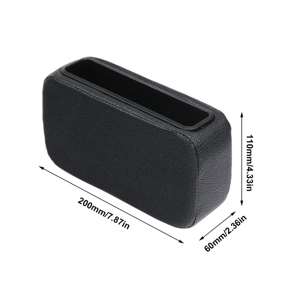 Car Door Side Storage Box Car Interior Door Side Leg Support Knee Pad Vehicle Interior Organizer Tray Adhesive for Wallet Keys
