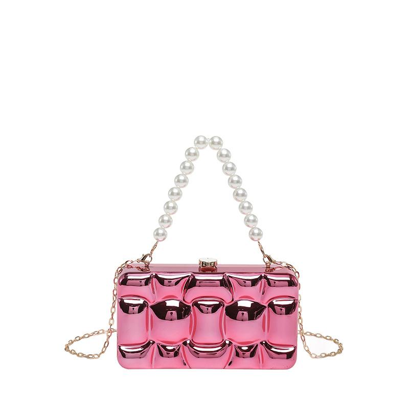 Neue Acryl-Abend-Clutch-Taschen für Damen, Modisches Design, Hochzeitsfeier-Geldbörse, Beutel, Damen-Ketten-Schulter-Crossbody-Taschen