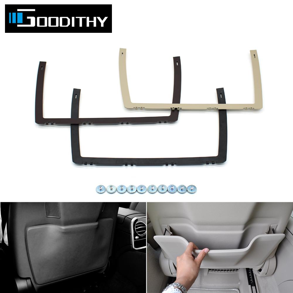 W222 Car Left Right Seat Storage Pocket Backrest Fixed Support Frame Trim For Benz S Class S300 S350 S450 S500 2014-2020