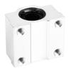 2 Pcs Linear Bearing Slide Block SC12UU Closed Aluminum Alloy Sliding Block
