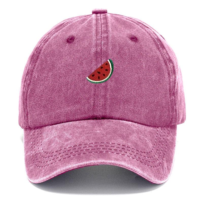 Customize Watermelon Vintage Washed Cotton Baseball Cap Adjustable Distressed Trucker Hat for Men Women Streetwear Sun Hat Caps