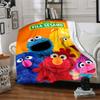 Sesame Street Theme Printed Blanket - Perfect for Couch, Bed, Travel & Outdoor Use | Machine Washable, Cozy & Durable.