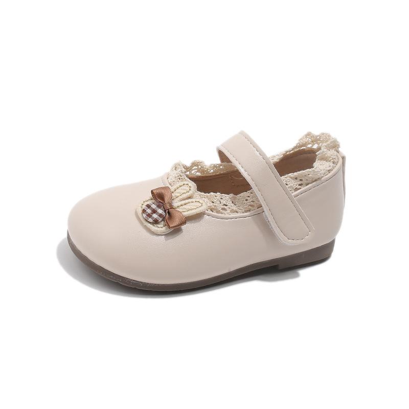 

Soft-soled Shoes - New Style Girls Leather Shoes - Single Shoes 25 бежевий