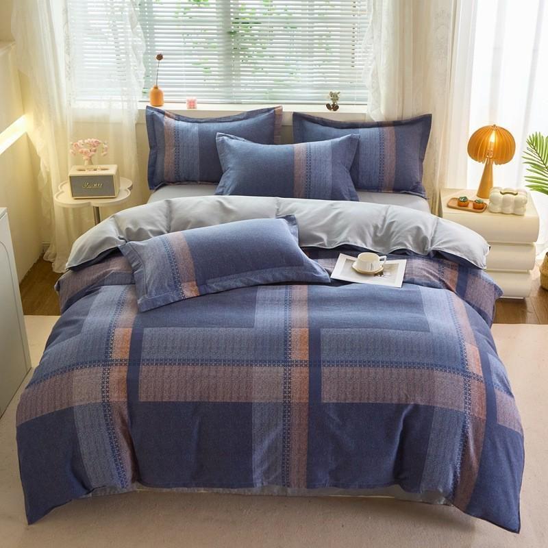 

Покрывало из чистого хлопка с утолщенным принтом, хлопковый пододеяльник, цельный пододеяльник, студенческое общежитие, односпальный, двуспальный, комплект из четырех предметов One pillowcase Prague