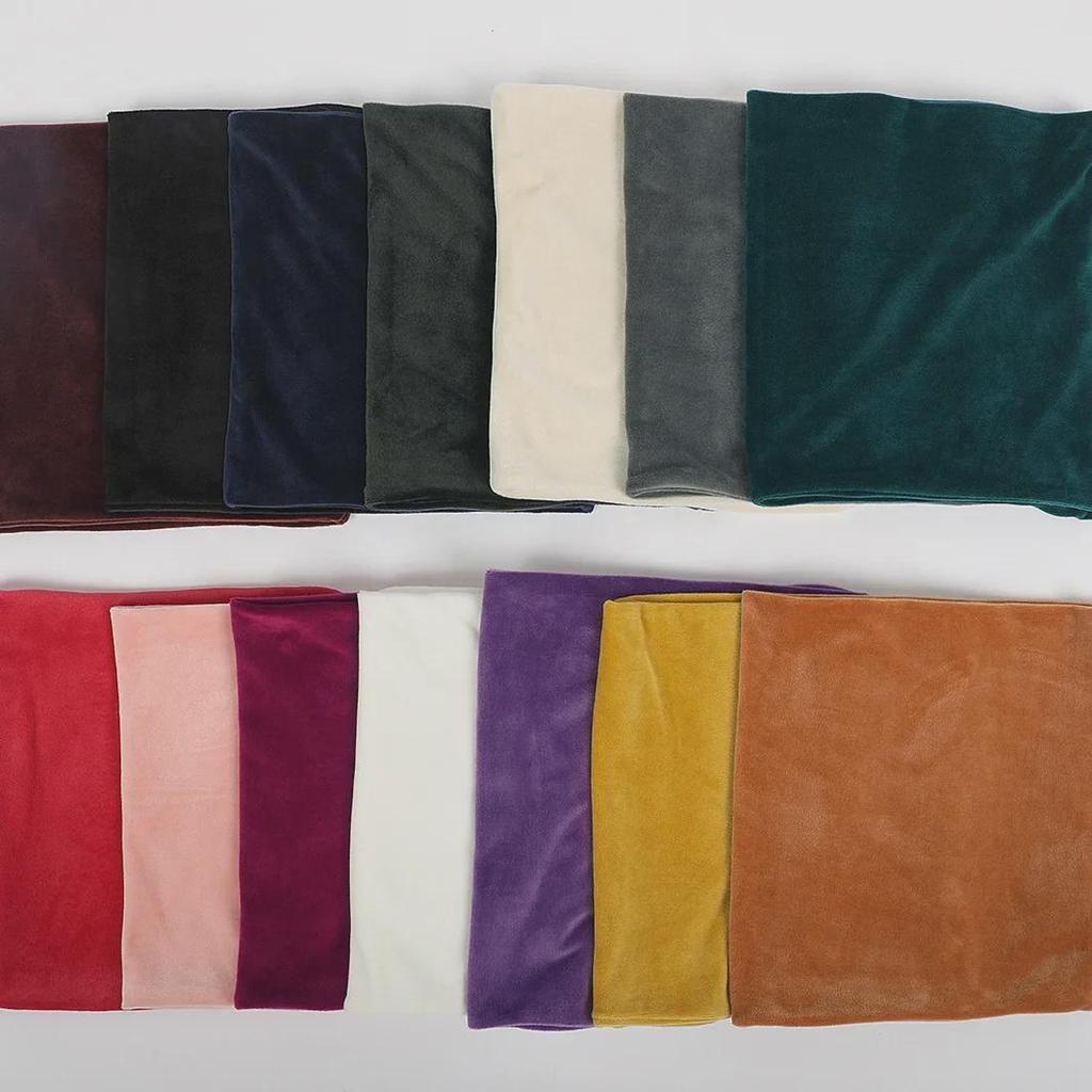 Unisex-Strickschal aus goldenem Samt mit falschem Kragen